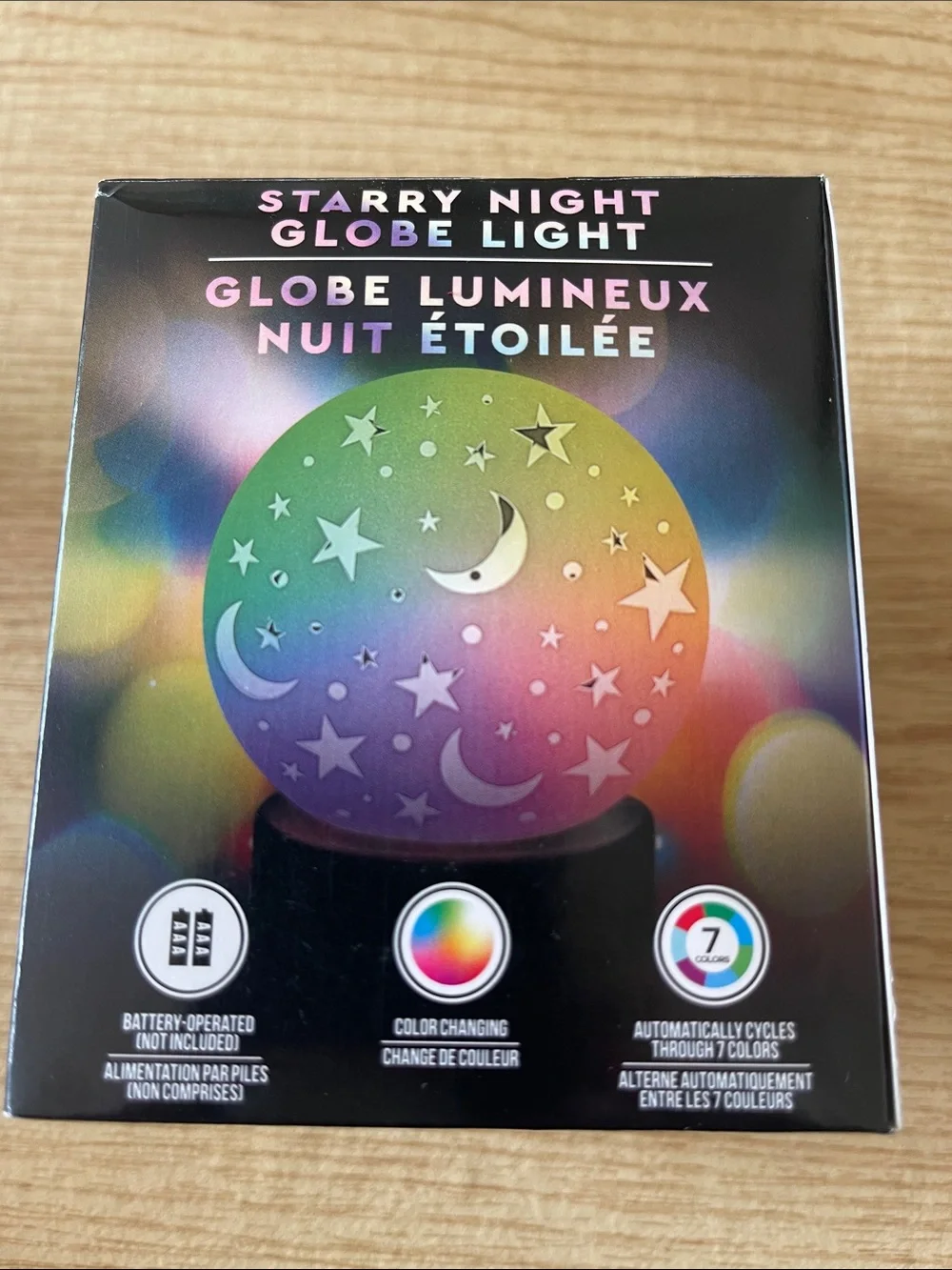 Globe Light - Color-Changing Rainbow Moon & Stars